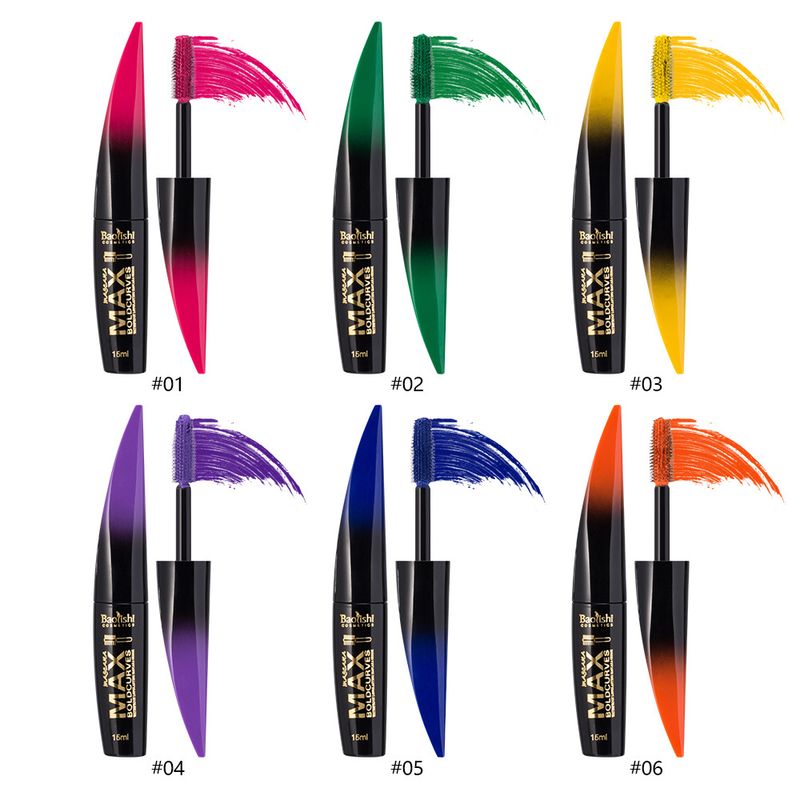Kleur make-up Baolishi kleur waterproof, dik, krullend, niet gemakkelijk te vervagen eyeliner oog zwart_voghion.com