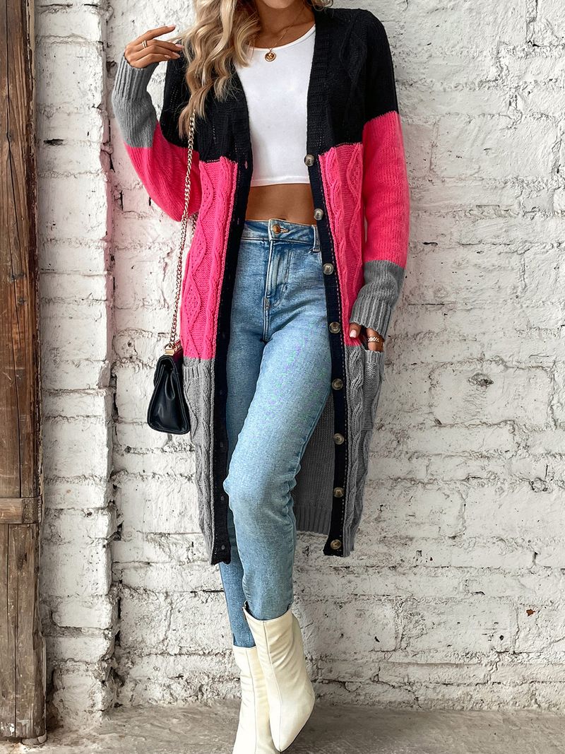 Longline Knit Cardigan – Oversized V-Neck Open Front Sweater For Women (S-XL) | Stylish Layering Essential_voghion.com