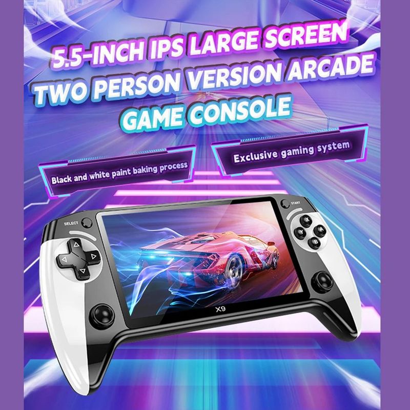 X9 Handheld Console With 5.5in Screen Portable Video Game_voghion.com