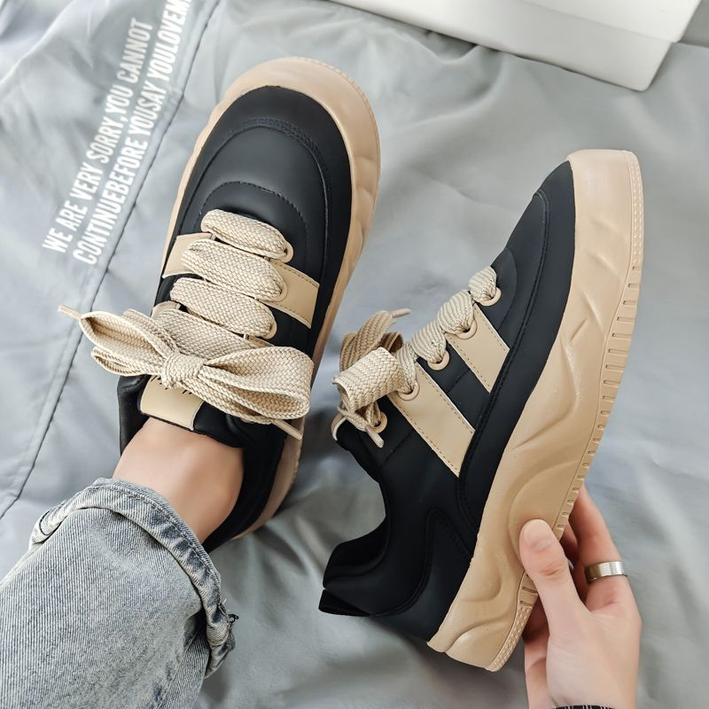 Scarpe da uomo scarpe marea 2023 autunno e inverno scarpe bianche in microfibra pelle scarpe basse da ragazzo con suola spessa sneakers_voghion.com