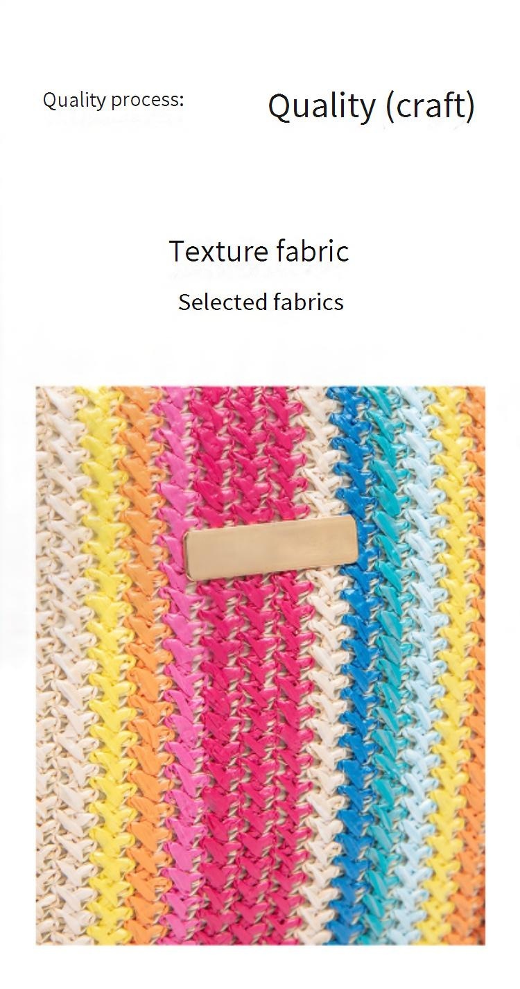 Women's Bag New Ladies Bag Straw Colored Hand Held Sequined Ladies Messenger Bag_voghion.com