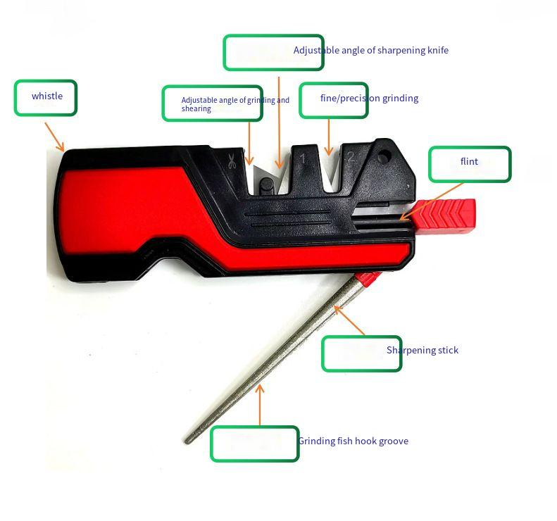Knife Sharpener Outdoor Household Multi-function Knife Sharpener Automatic Angle Adjustment Grinding Saw Grinding Axe Various Knife And Scissor Tools_voghion.com