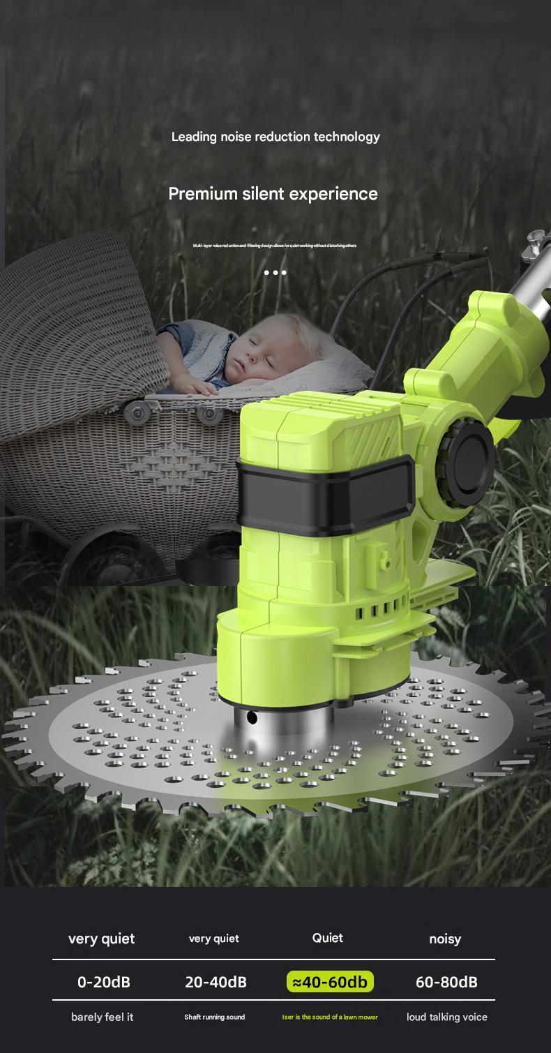 DaVKing Electric Lawn Mower Lithium Battery Lawn Mower New Household Small Rechargeable Lawn Mower Wireless Portable_voghion.com