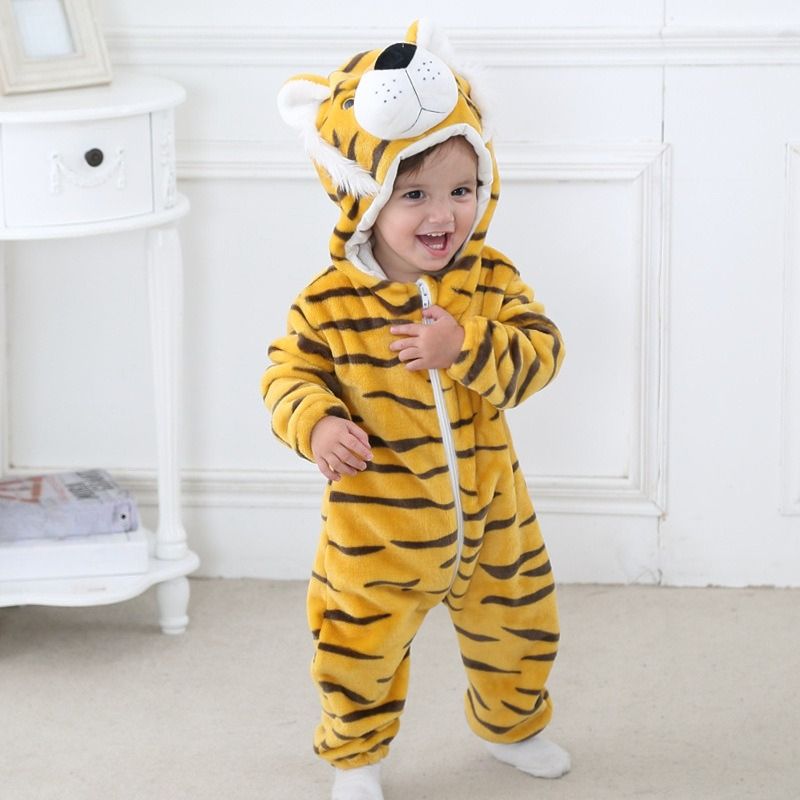 2025 neue Baby Onesie Neugeborene Kleidung Baby Kleidung Baby Flanell Tier Klettern Kleidung_voghion.com