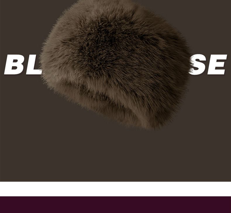 Autumn and winter warm ear protection plush basin hat windproof and cold women's hat_voghion.com