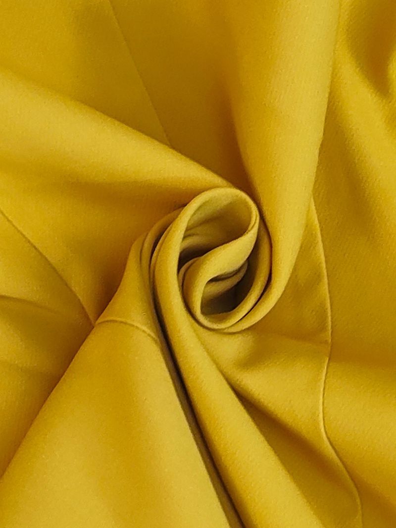Ensemble costume automne/hiver pour femme, blazer uni et pantalon droit, tenue de bureau en polyester-élasthanne extensible (jaune, tailles S à XL)_voghion.com