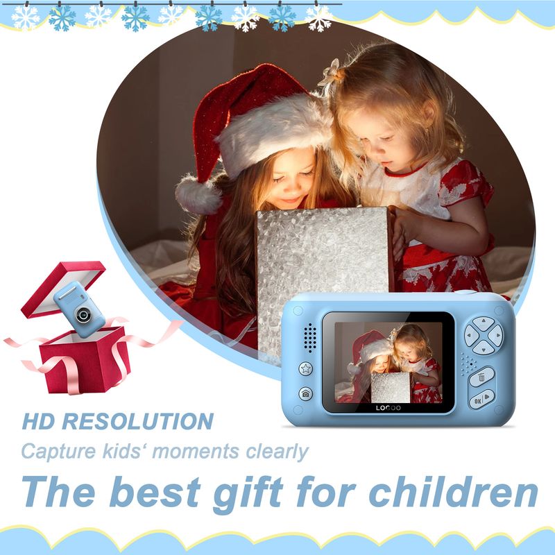 【Hohe Qualität】 4000W HD Großbildobjektiv Flip Selfie Neue Digitalkamera für Kinder_voghion.com