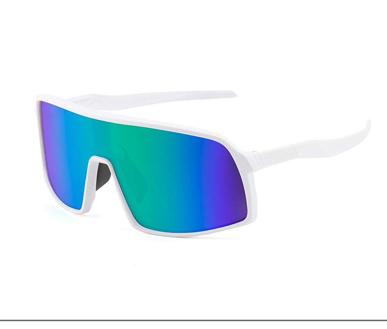 Occhiali da equitazione con montatura grande e cangiante trasparente, occhiali da sole polarizzati alla moda, occhiali da sole antivento per lo sport all'aria aperta, ciclismo notturno_voghion.com