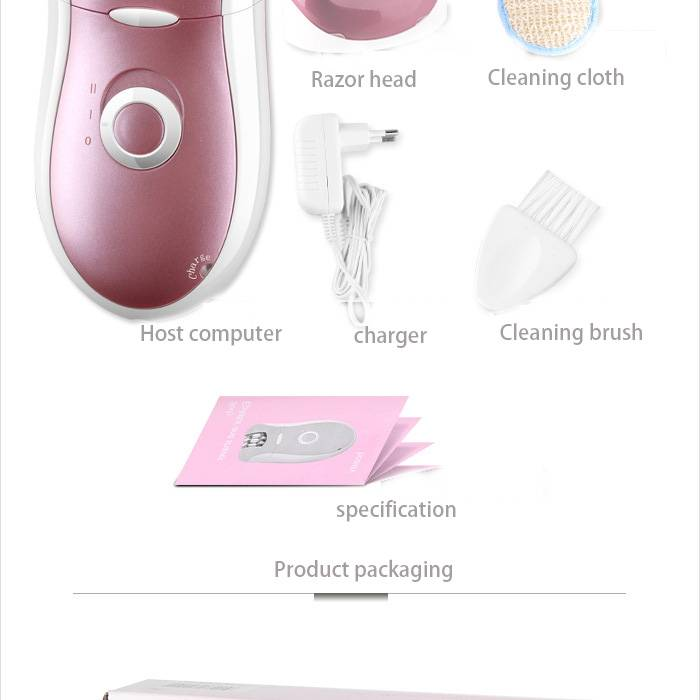 Kemi Epilierer KM-2068 Rasieren & Zupfen 2-in-1 Körperwasch-Epilierer_voghion.com