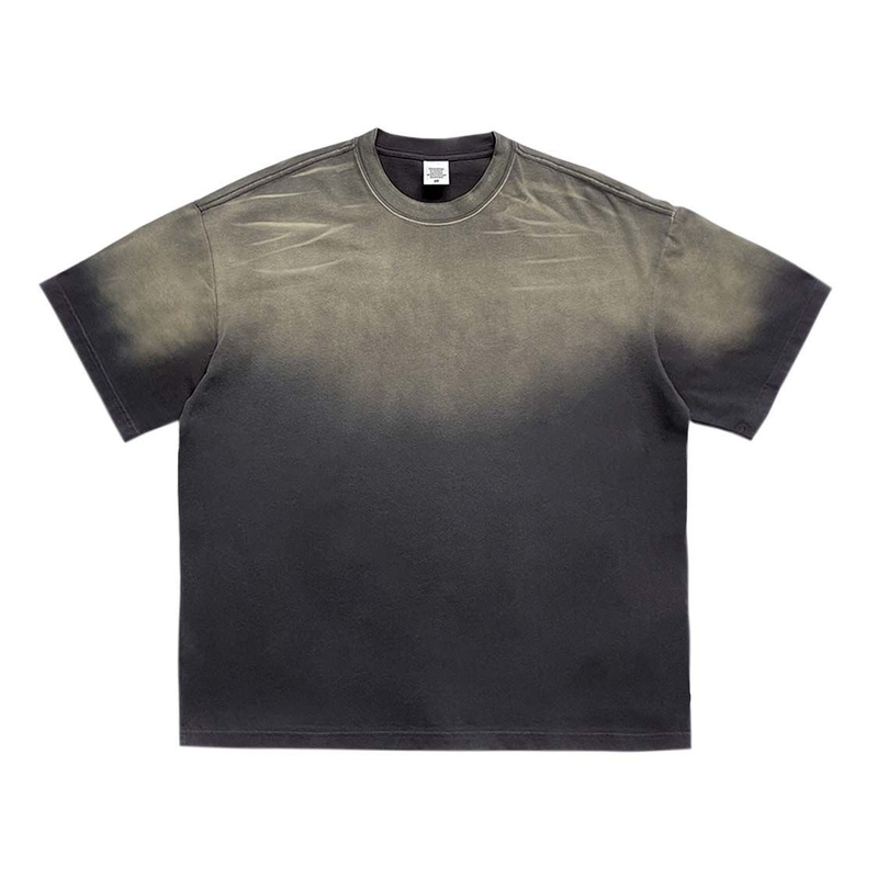 Abbigliamento da uomo, ampio, a maniche corte, stile High Street, vecchio, lavato, pantaloncini a maniche corte, completo_voghion.com