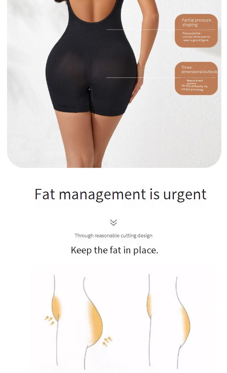 Nahtloser Shapewear-Bodysuit – Bauchkontrolle mit hoher Taille und Po-Lifting, schlankmachender Ganzkörper-Bodysuit mit Riemchen (Übergröße XXXL, Schwarz/Haut/Kaffee)_voghion.com