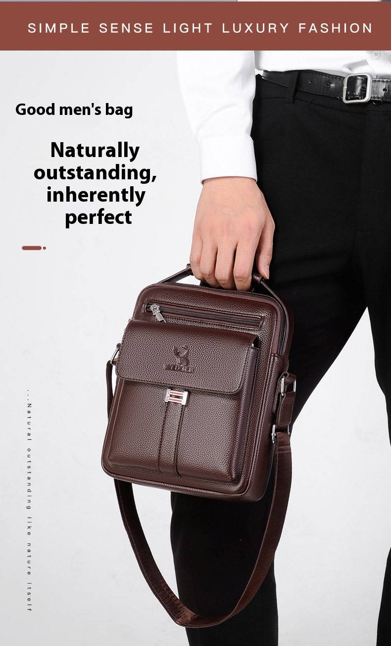 Borsa da uomo traspirante e resistente all'usura, borsa a tracolla da uomo, borsa a tracolla retrò da uomo, grande capacità, zaino da uomo_voghion.com