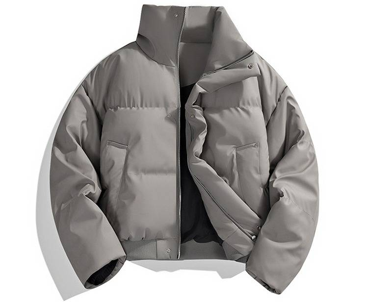 Giacca da uomo in cotone con collo alto - Piumino caldo invernale, stile corto, abbigliamento da lavoro alla moda, isolamento spesso per il freddo_voghion.com