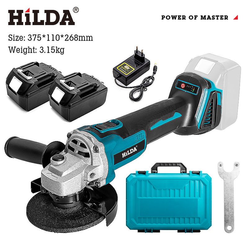 Brushless Lithium Cordless Angle Grinder With 850W Power, 3800 RPM, 19mm Cutting Disc, 21V Battery For DIY & Professional Use_voghion.com