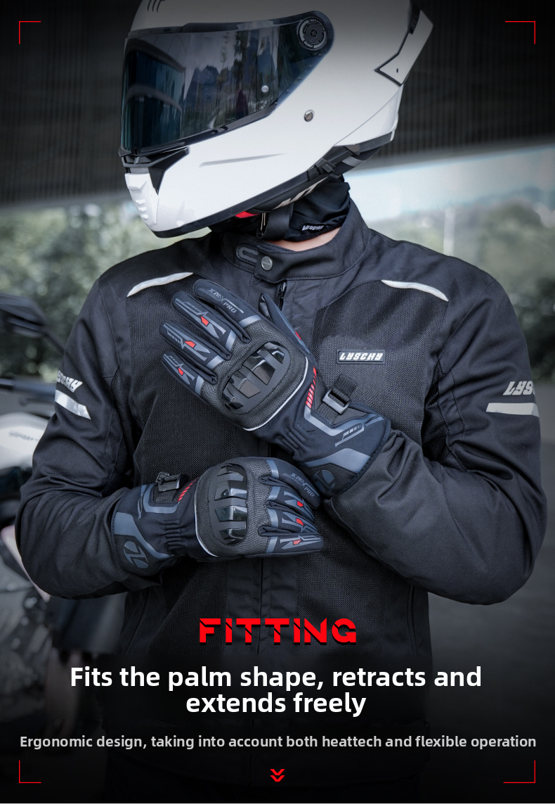 JCCA Winter-Motorradhandschuhe für Damen und Herren – wasserdicht, winddicht, fleecegefüttert, kältebeständig_voghion.com