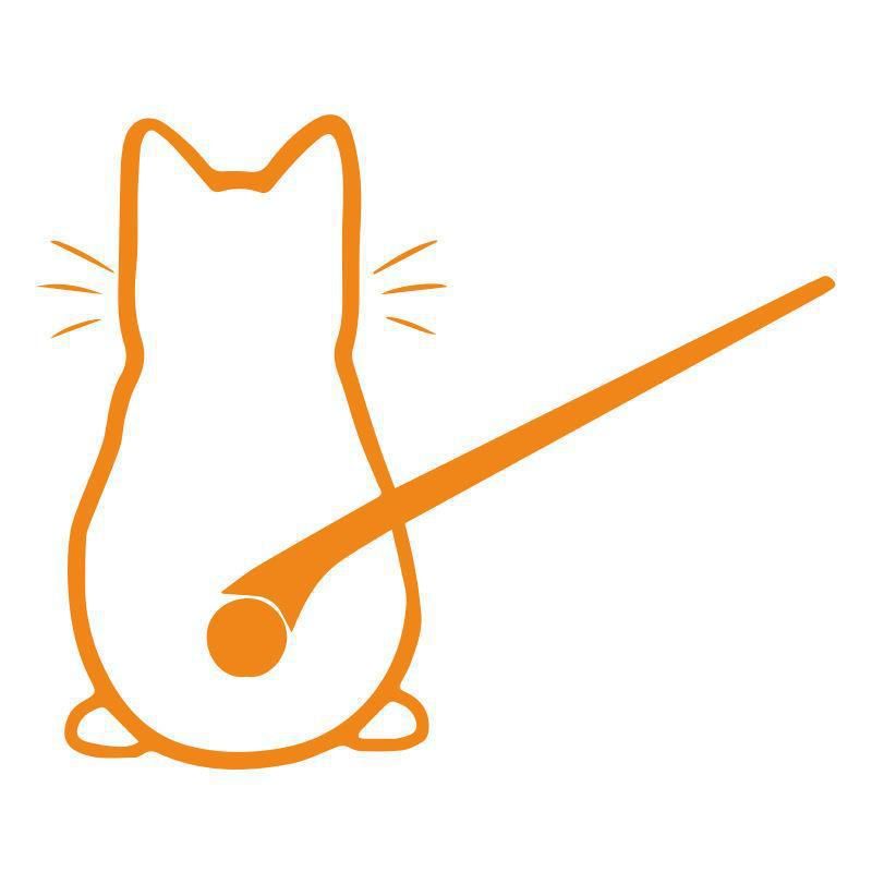 Pegatina de cristal trasero con forma de gato y limpiaparabrisas de dibujos animados, pegatina reflectante para limpiaparabrisas, pegatina para coche, pegatina para coche_voghion.com