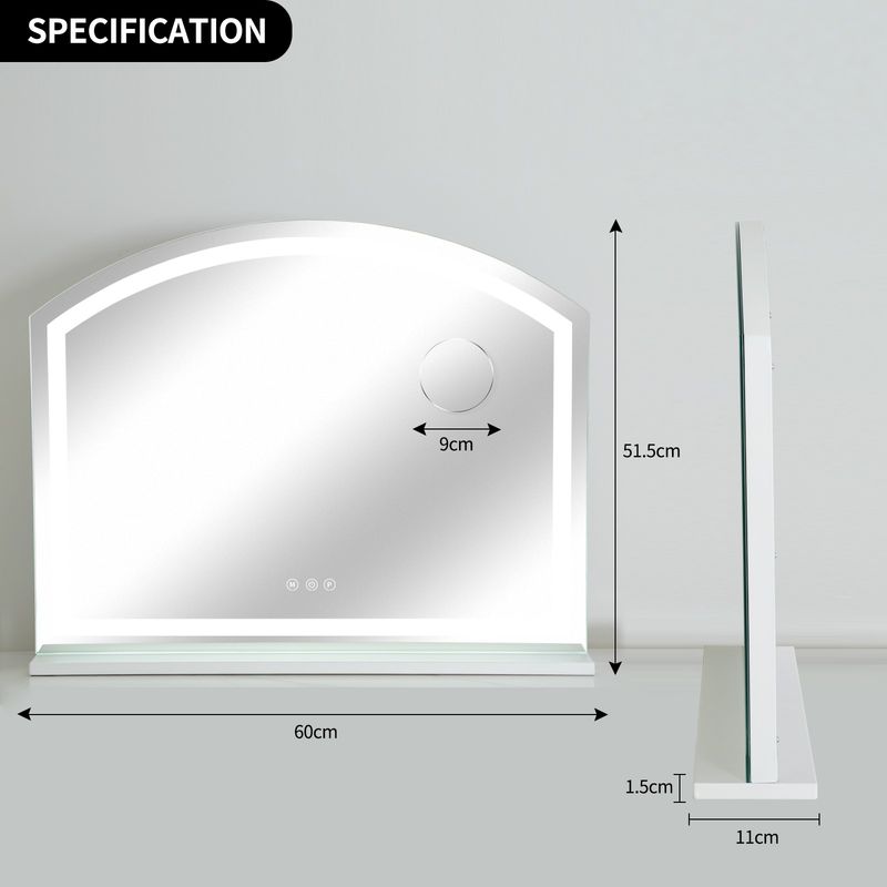 Large Hollywood Mirror LED Lights Vanity Make Up Mirror Dressing Table Mirror_voghion.com