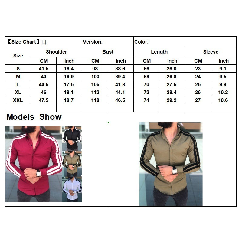 Neues, langärmliges, modisches Pull-up-Freizeithemd für Herren_voghion.com