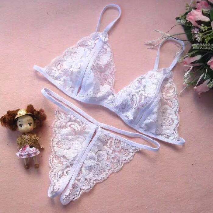 luckyqqyp Pigiama da donna con apertura sul cavallo, sexy e sexy, con petto esposto a tre punti_voghion.com