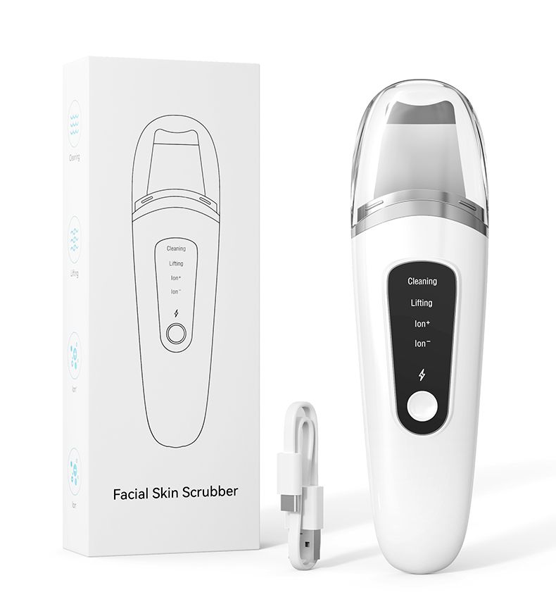 Espátula ultrasónica para rostro, exfoliante, raspador y eliminador de puntos negros, limpiador de poros, limpieza facial profunda, nuevo y popular._voghion.com
