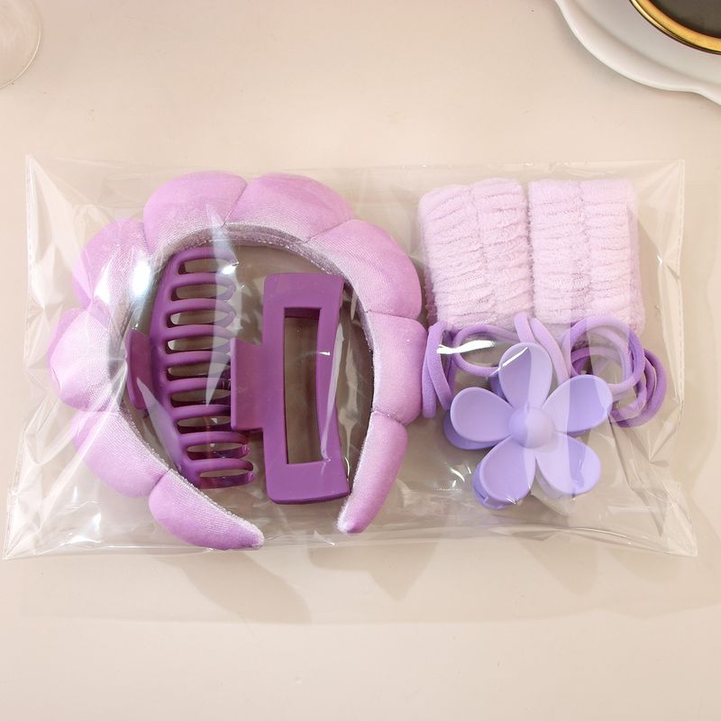 Fascia per capelli con teschio alto e spugna intrecciata, set di accessori per capelli, per il viso e il trucco_voghion.com