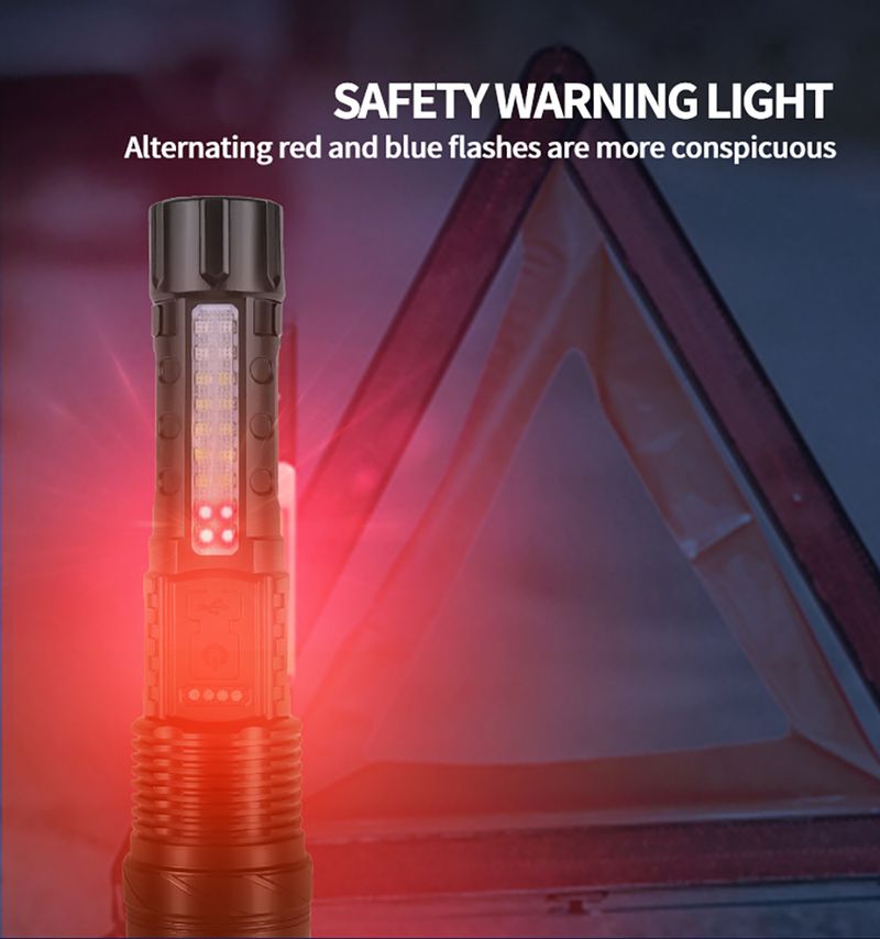 PowerfulXHP50LEDFlashlightWaterproof18650TorchWithSideLight7ModesCampingFishingLanternUSBRechargeableZoomLamp_voghion.com