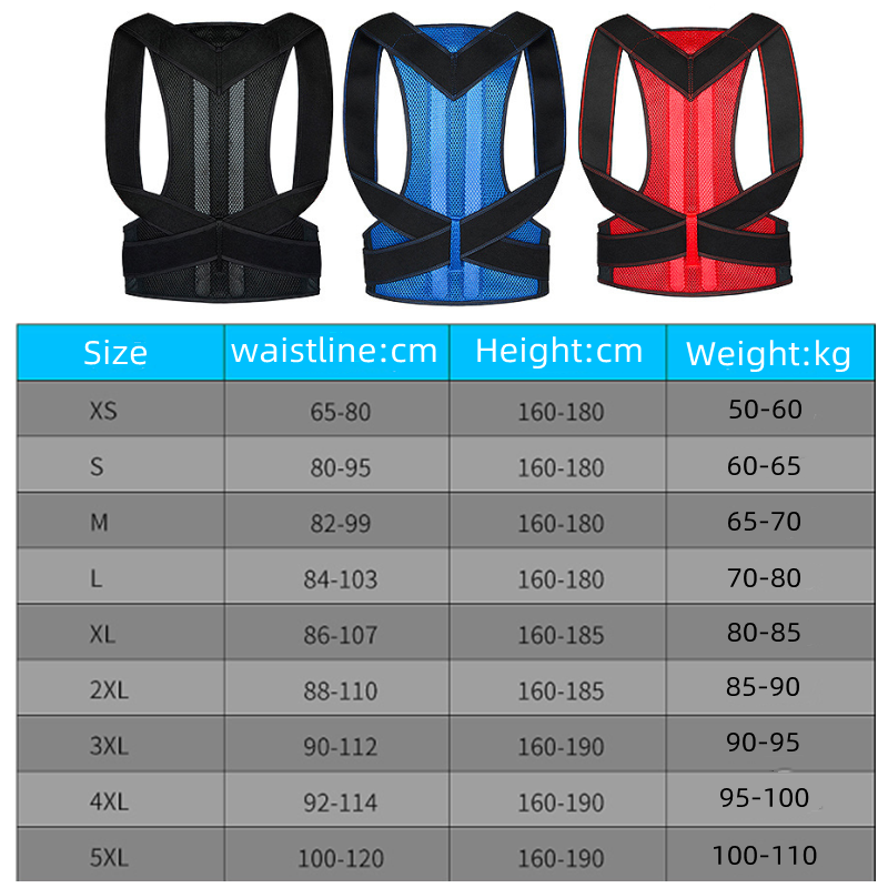 Corrector Posture Brace Clavicle Support Stop Slouching and Hunching Adjustable Back Trainer Unisex Correction belt_voghion.com