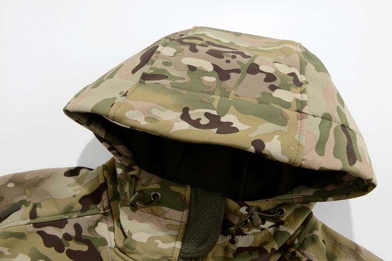 Men’s Softshell Jacket – Tactical Camo Windbreaker With Fleece Lining (S-3XL, 7 Colors)_voghion.com