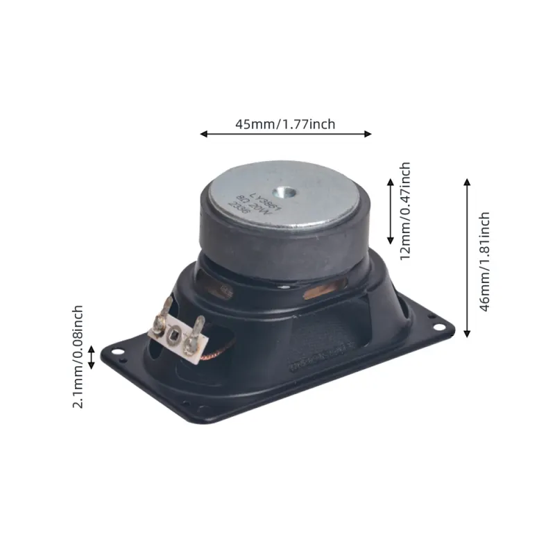 2 gab./iepakojums 3,5 collu 8 omu 20 W Ss pilna diapazona taisnstūrveida DIY mājas skaņas zemfrekvences skaļrunis ar Bluetooth multividi_voghion.com
