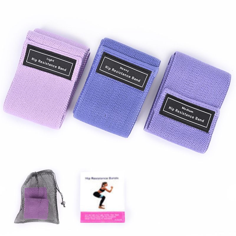 Non-Slip Fitness Yoga Stretch Aid Loop Squat Glute Resistance Band_voghion.com