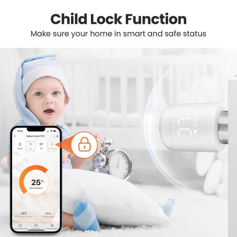 Tuya Zigbee Thermostaat Radiator Vae Temperatuurregelaar Slimme Automatisering Via SmartLife Alexa Google Home_voghion.com