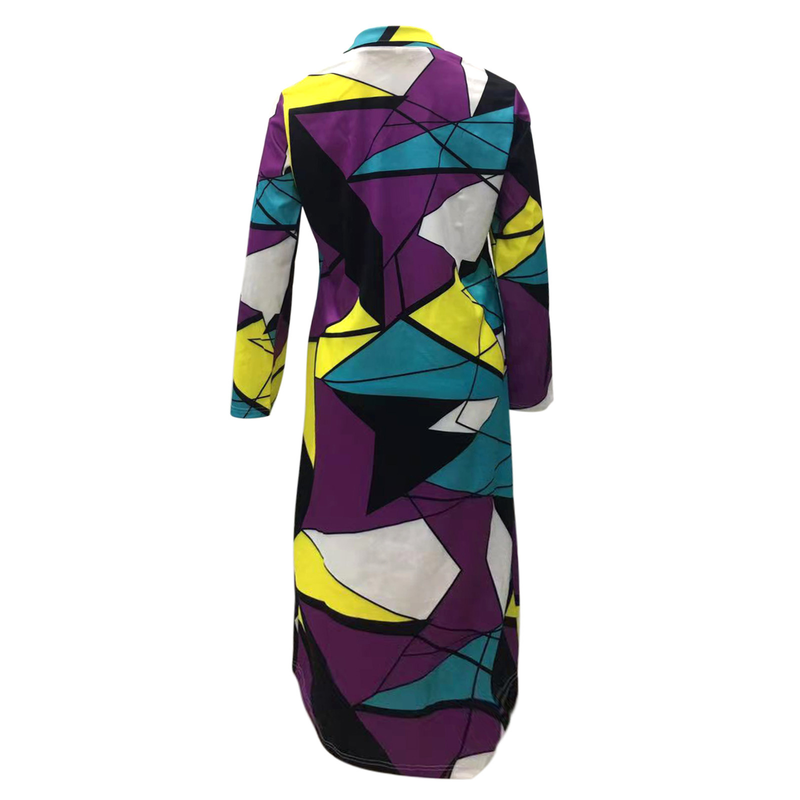 2021 Autumn Winter New Trench Plus Size Plaid Print Double-Breasted Turn-Down Collar Coat Women's Clothing_voghion.com