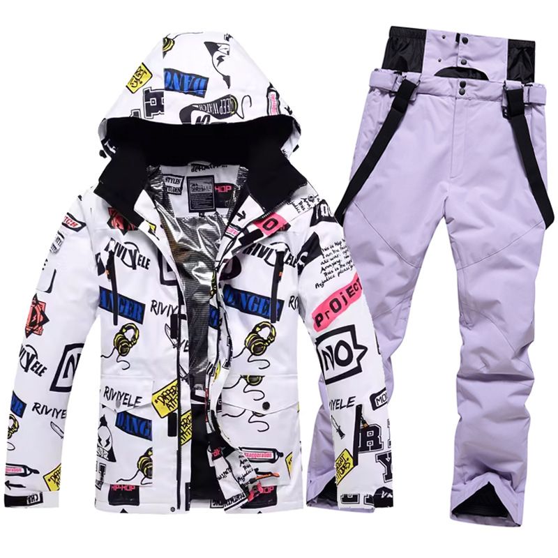 Ensemble de ski cross-country pour homme, coupe-vent, imperméable, chaud, respirant, simple ou double, avec pantalon_voghion.com