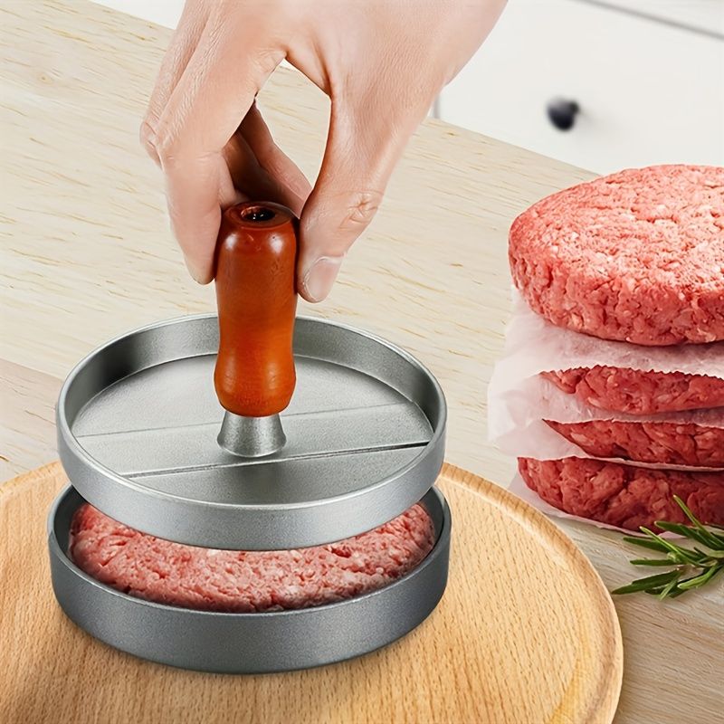 Set, Burger Press Hamburger Patty Paper, Non-Stick Meat Press Set And Meat Separation Paper, Kitchen Gadgets, Kitchen Accessories Father Gift_voghion.com