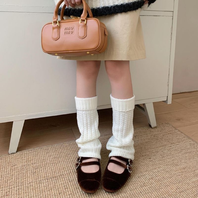 Chaussettes hautes épaisses et chaudes grises pour femme, nouvelle collection automne/hiver 2025_voghion.com