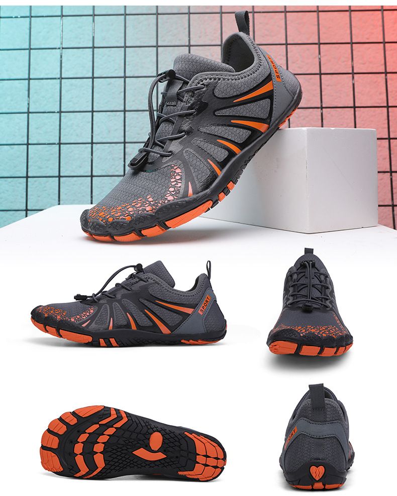 Scarpe da acqua unisex ad asciugatura rapida per trail running ed escursionismo - Suola in gomma antiscivolo con tomaia in mesh traspirante | Intersuola in EVA leggera_voghion.com