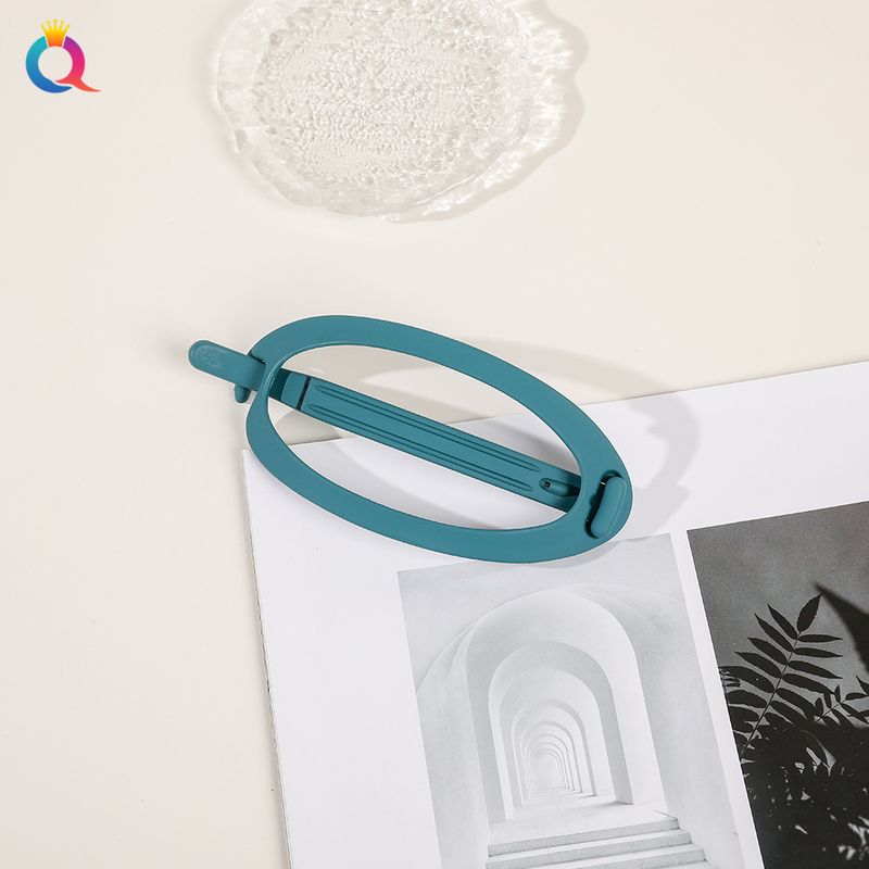 Fermaglio per capelli in policarbonato opaco - Elegante fermaglio ovale per capelli da donna (fermagli antiscivolo per chignon, grazioso accessorio per capelli posteriori, tenuta delicata per capelli spessi)_voghion.com