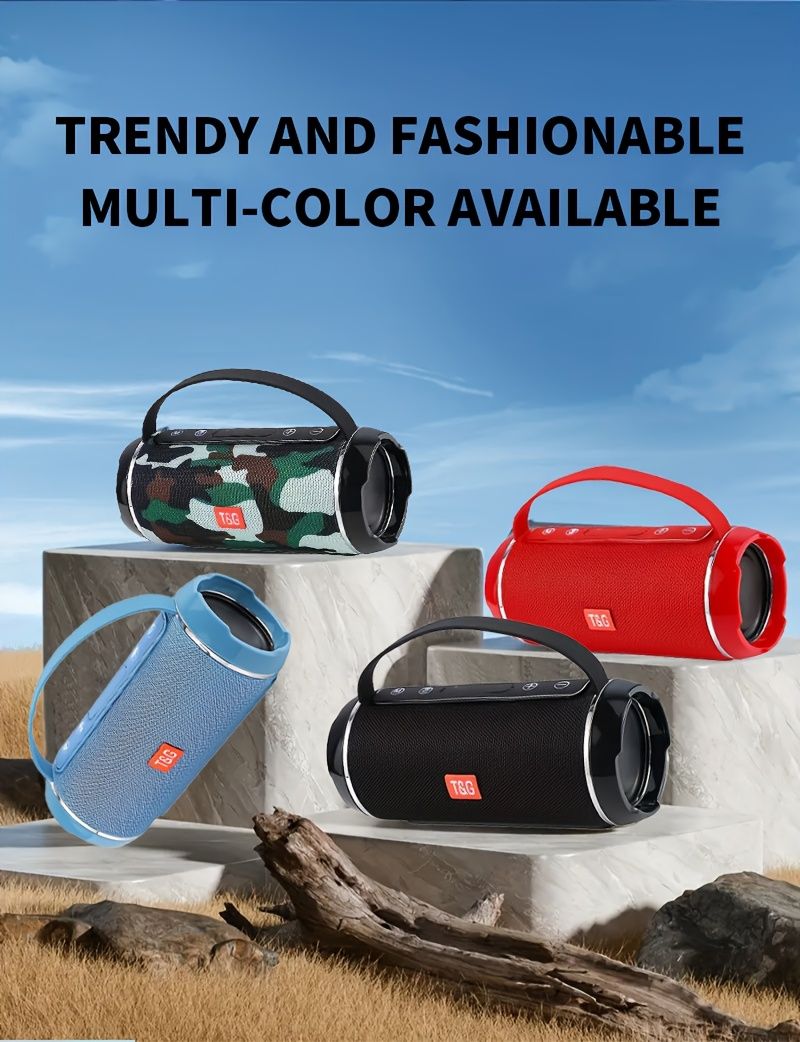 T&G TG116C Wireless Speaker 5Wx2 High Power USB TF FM Radio Ultra Bass Bluetooth 10M Range 1200mAh Battery For Home Audio_voghion.com