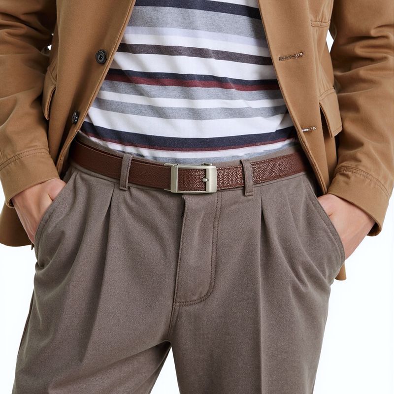 Herren-Gürtel aus nicht porösem Nylon-Canvas mit zahnloser Automatikschließe, gewebter Jeansgürtel, Freizeitgürtel, Businessgürtel, Studentengürtel_voghion.com