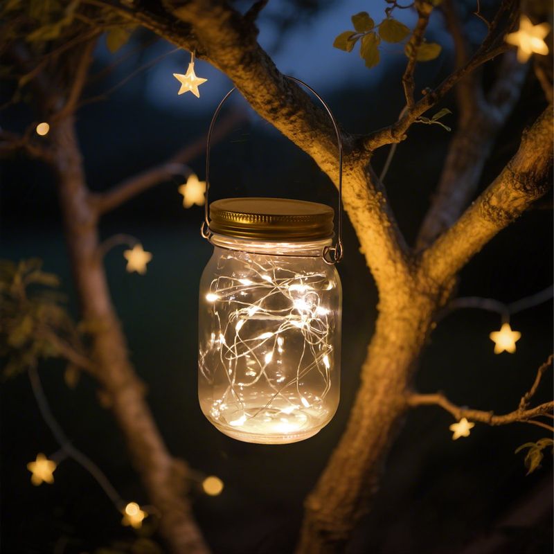 Scatola per batterie AAA transfrontaliera Coperchio per barattolo di vetro Stringa di luci in filo di rame Decorazione natalizia Stringa di luci con tappo di bottiglia stampabile_voghion.com