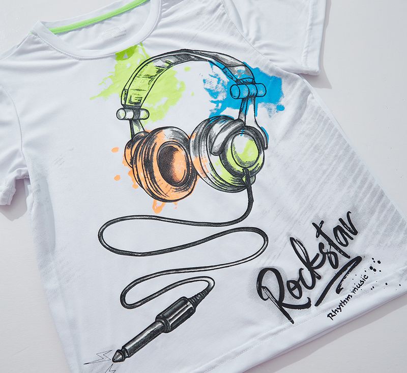 Abbigliamento per bambini Cuffie elastiche per bambini ad asciugatura rapida, colorate, stampate, magliette per bambini, mezze maniche, felpe larghe per bambini grandi_voghion.com