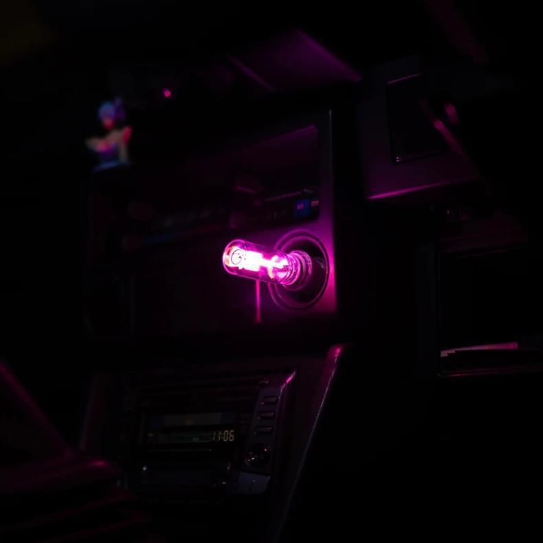 USB Notte Nuova Auto Atmosfera Ceramica LED Bottiglia di Vetro Romantico Mini Luce Touch_voghion.com