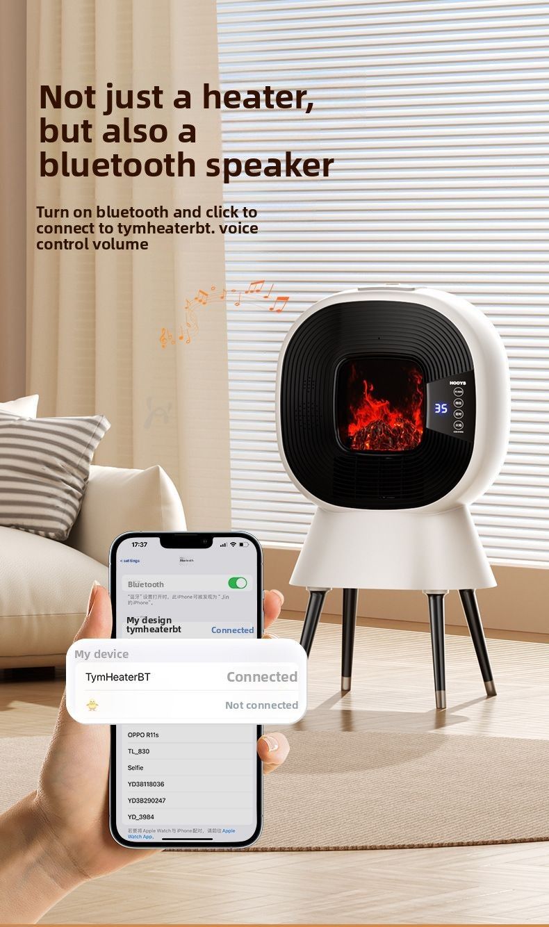 Audio-Luftbefeuchter Graphen Winter Elektrischer Kamin Energiesparender Großflächenheizer für das ganze Haus_voghion.com