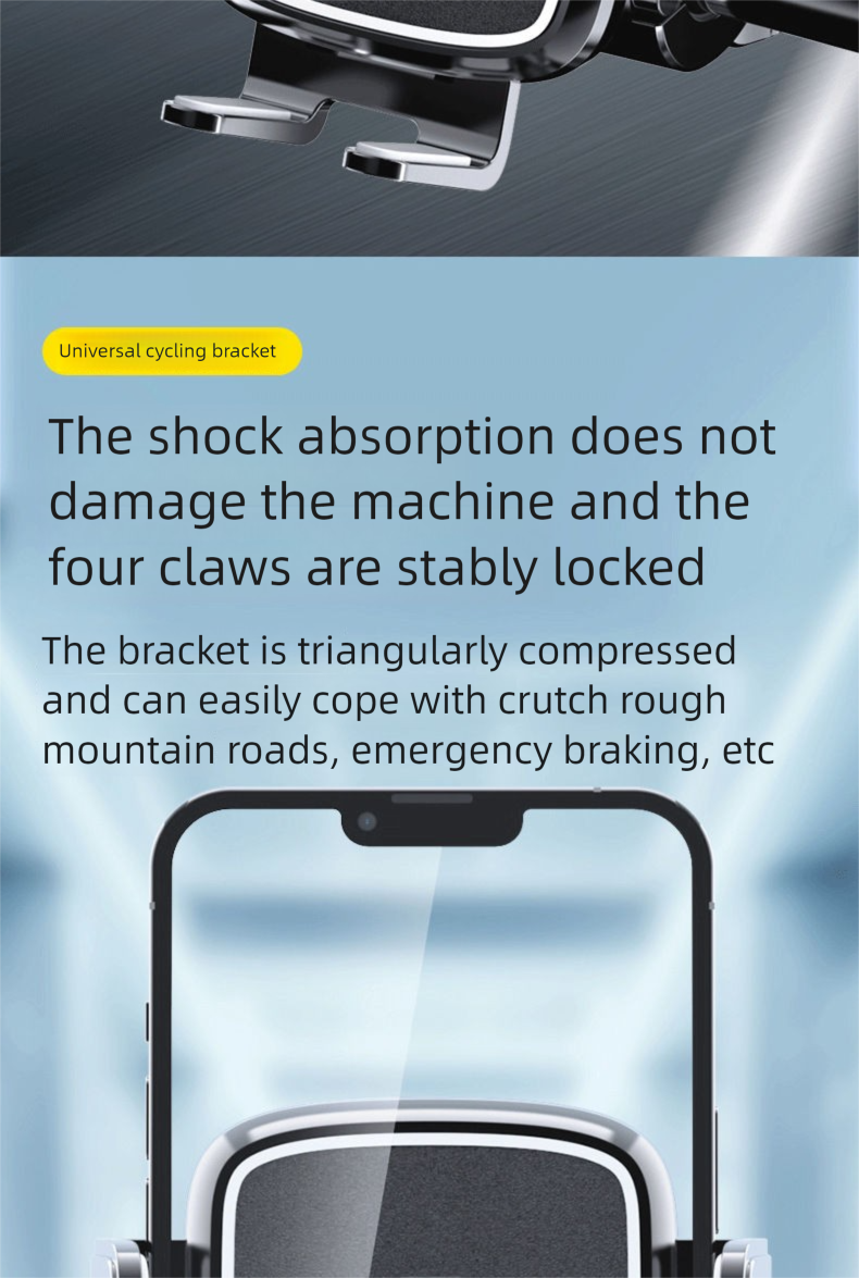 Supporto fisso per bicicletta elettrica stabile, batteria, moto, navigatore per esterni, supporto per telefono_voghion.com