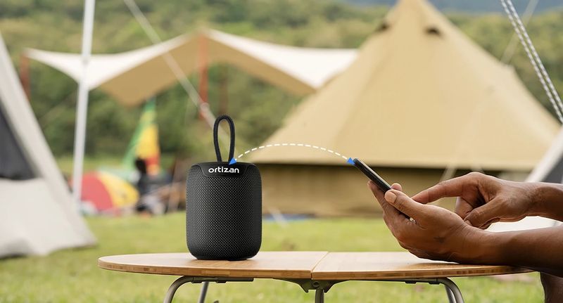 Bluetooth IPX7 ūdensizturīgs, jaudīgs mazs skaļrunis ar TWS mikrofonu, TF karti, AUX pārnēsājamu bezvadu kolonnu_voghion.com