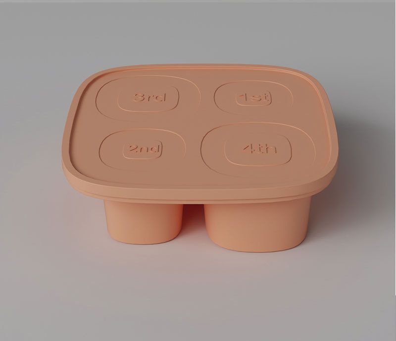 Ice Tray Mold 4 Grid Silicone Easy To Release Water Cup Ice Mold Ice Tray_voghion.com