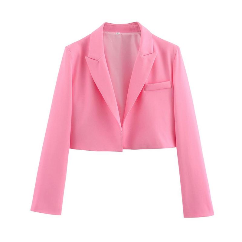 Women's Clothing 2024 Autumn Winter New Style Personality Fashion Simple Short Blazer Jacket For Women_voghion.com