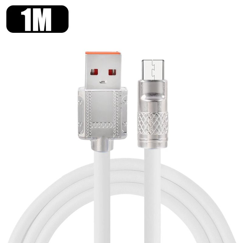 120 W 6A szupergyors töltő C típusú folyékony szilikon kábel gyorstöltő 2M USB kábel Usb C töltőkábel Huawei Samsung Xiaomihoz_voghion.com