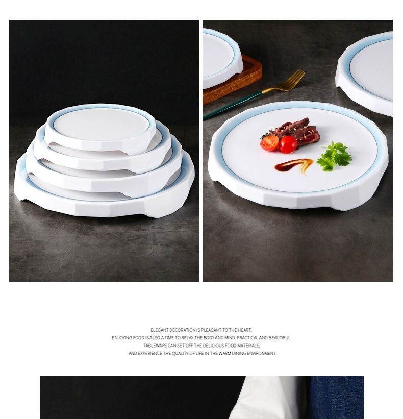 【New Product】Kaiboya Steak Cold A5 Melamine Home Creative Plating Tableware Artistic Dish Plate_voghion.com