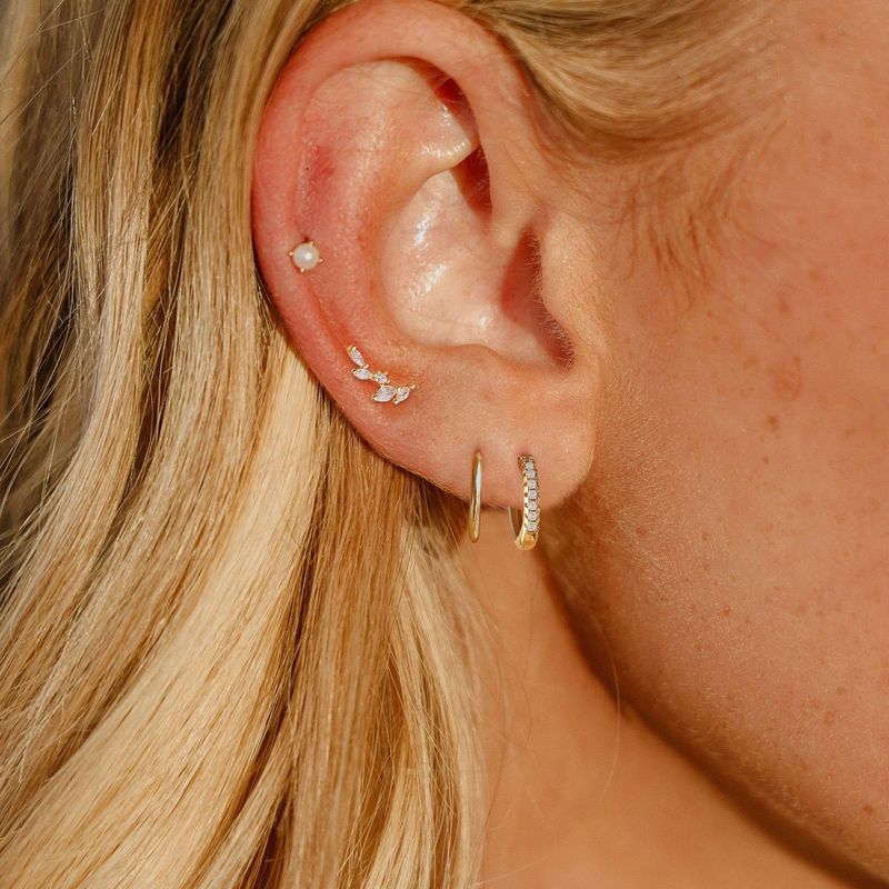 Women’s Jewelry Set Fashion Brass With Real Gold Plating Fashionable And Light Luxury Style High Grade Wheat Ear Inlaid Zircon Earrings Set_voghion.com